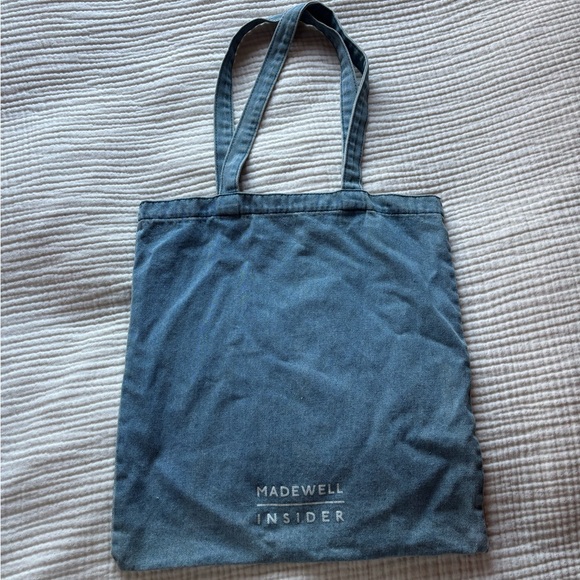 Madewell “The Insider” Denim Cotton Tote Bag - Picture 6 of 7
